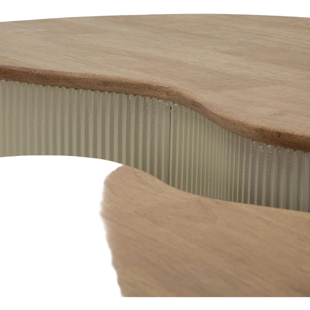 Frankfurt Set of 2 Coffee Tables in Legno Wood and Metal — 5