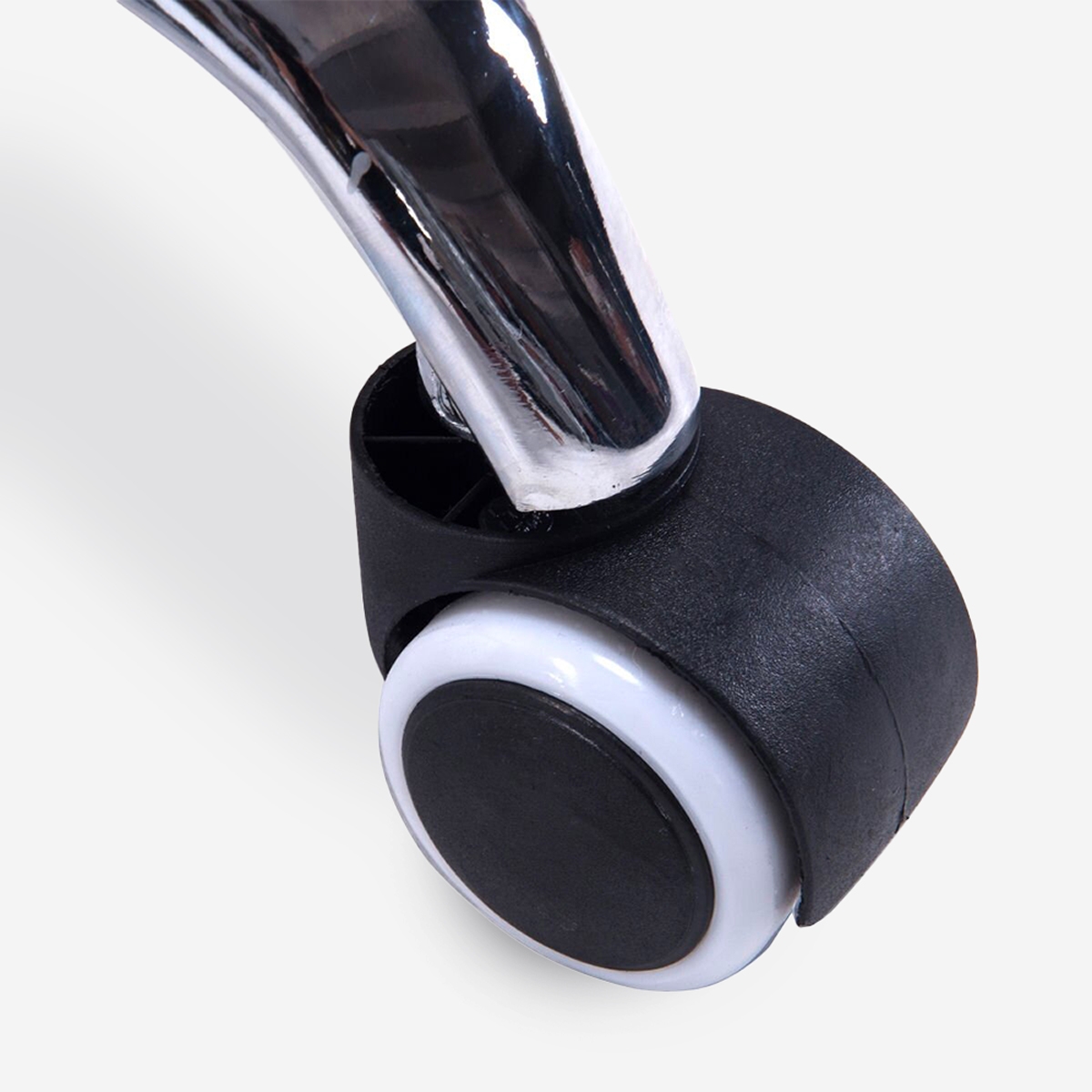 Nabu Swivel Stool with Wheels and Faux Leather Seat for Office or Salon — 5