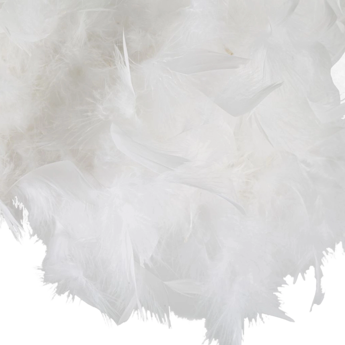 Arc Plur Curved Floor Lamp with Feather Lampshade — 6