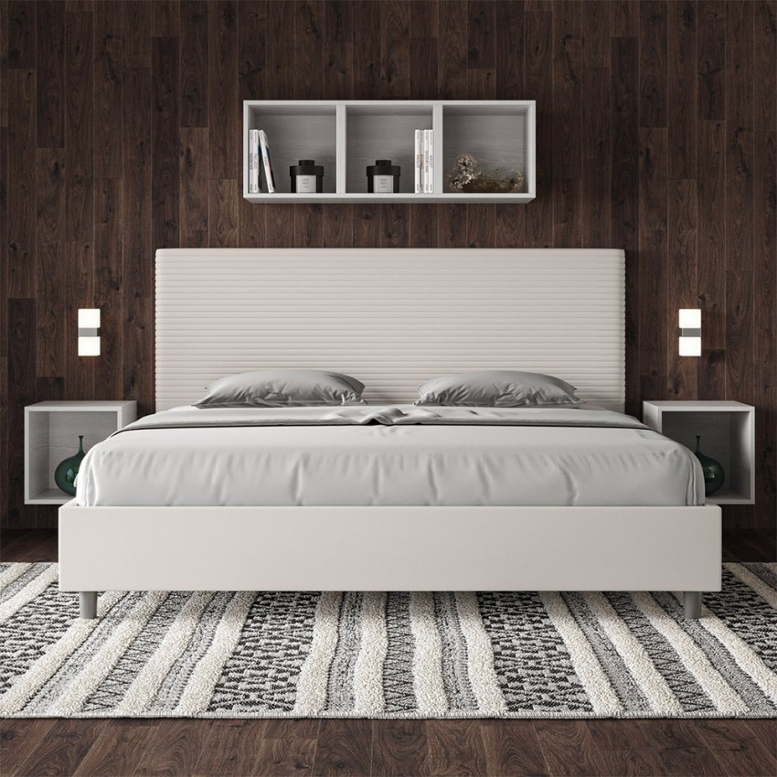 Focus K King Size Storage Bed 180x200 Modern Faux Leather — 2