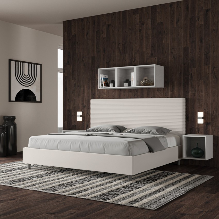 Focus K King Size Storage Bed 180x200 Modern Faux Leather — 3