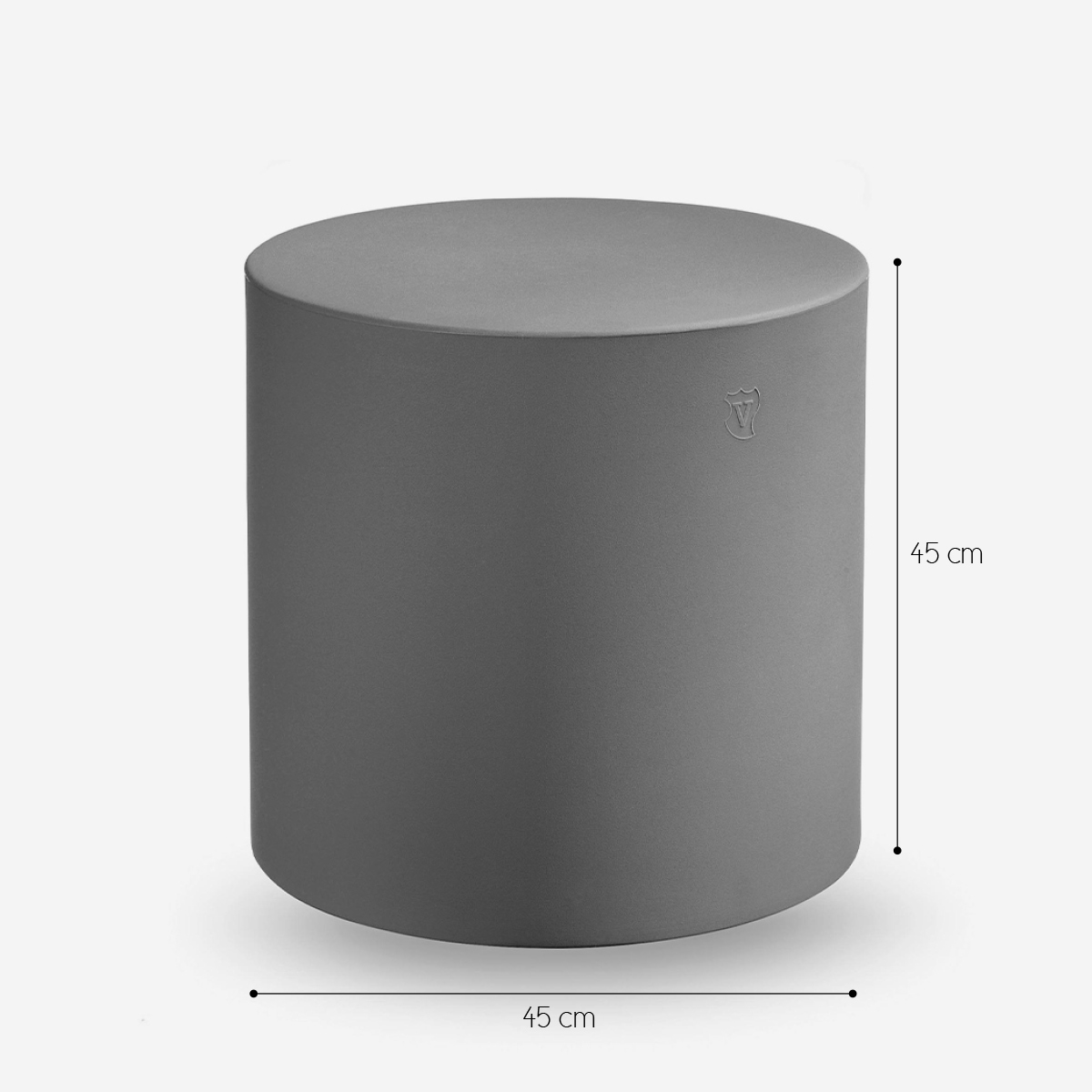 Blok LYXO Modern Cylindrical Polyethylene Pouf for Indoor and Outdoor — 3