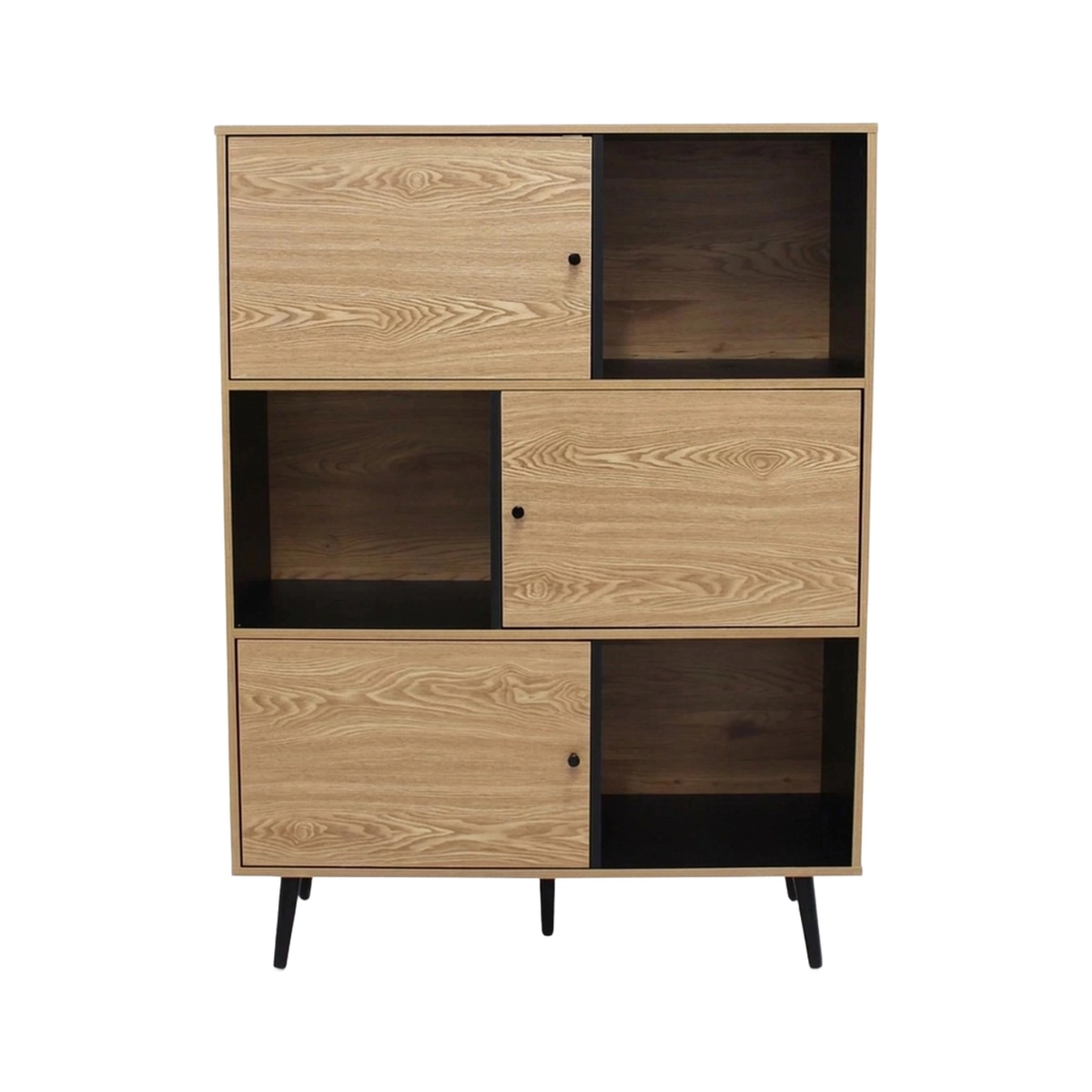 Elwood Modern Sideboard Cabinet with 3 Doors and Shelves — 5