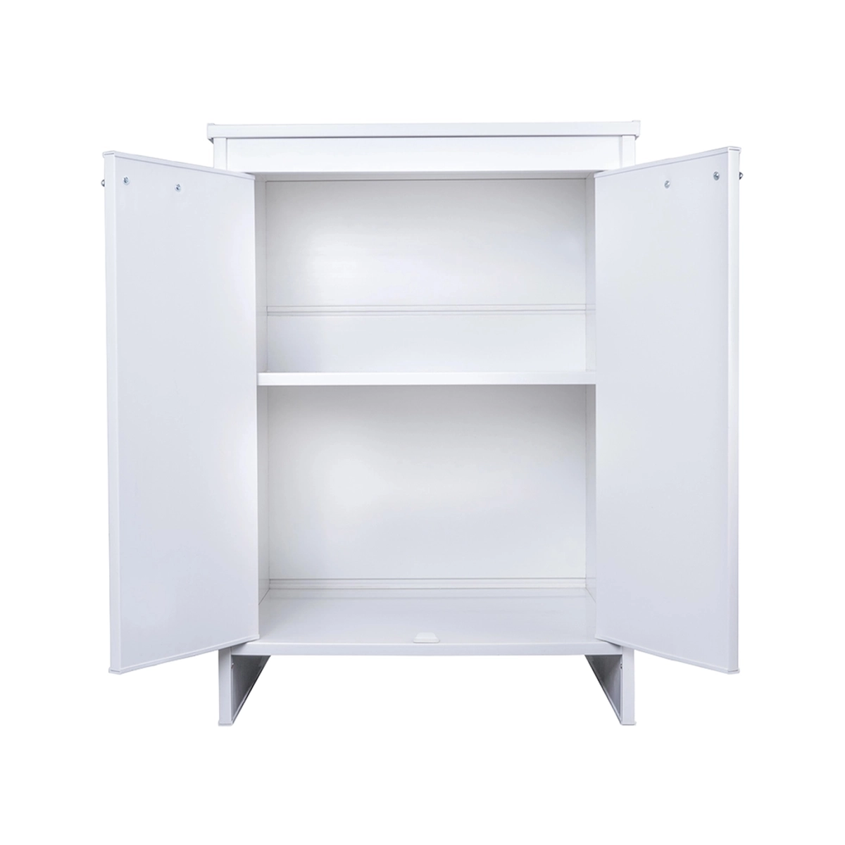 Laundry and bathroom cabinet in white PVC with 2 doors FB9002K Negrari — 4