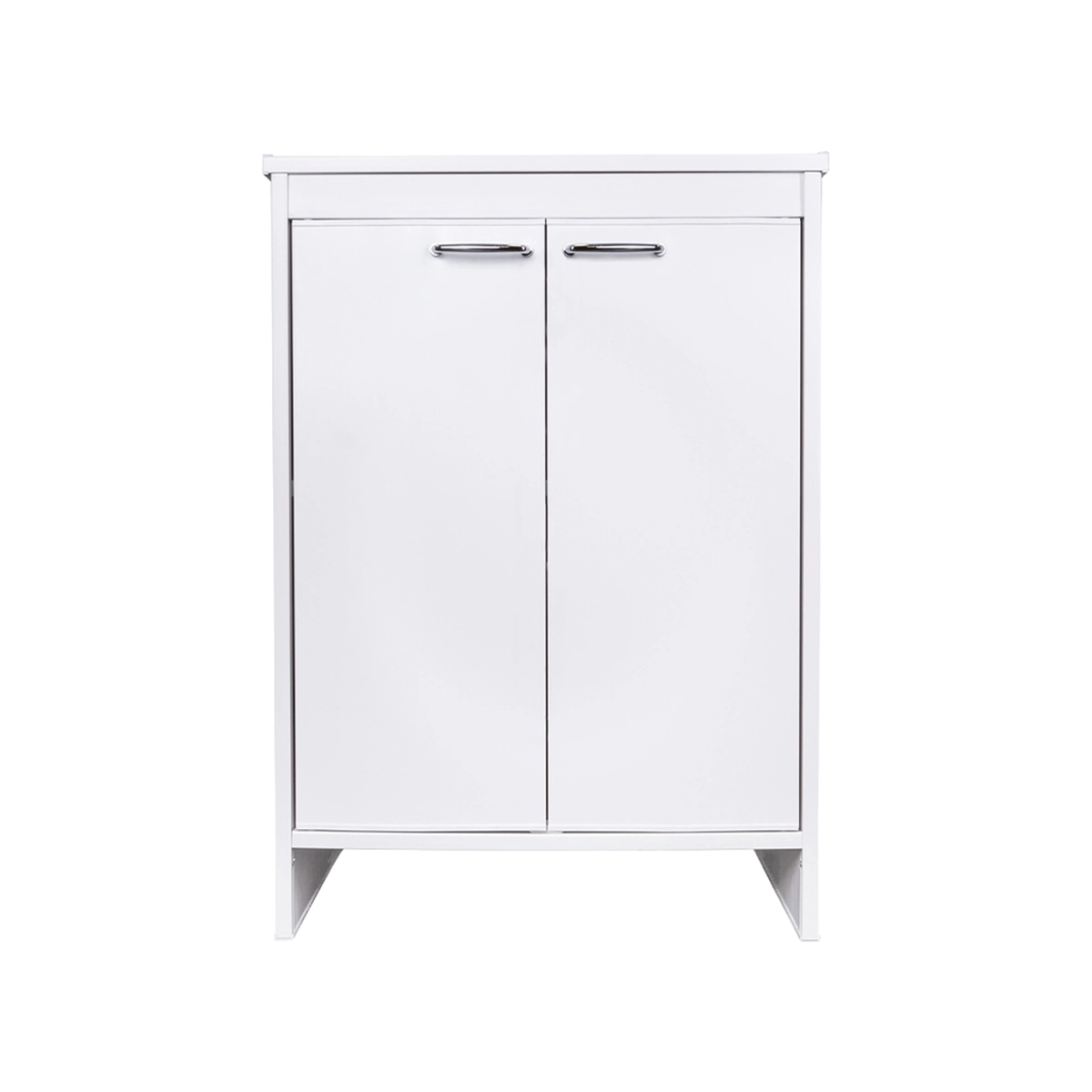 Laundry and bathroom cabinet in white PVC with 2 doors FB9002K Negrari — 5