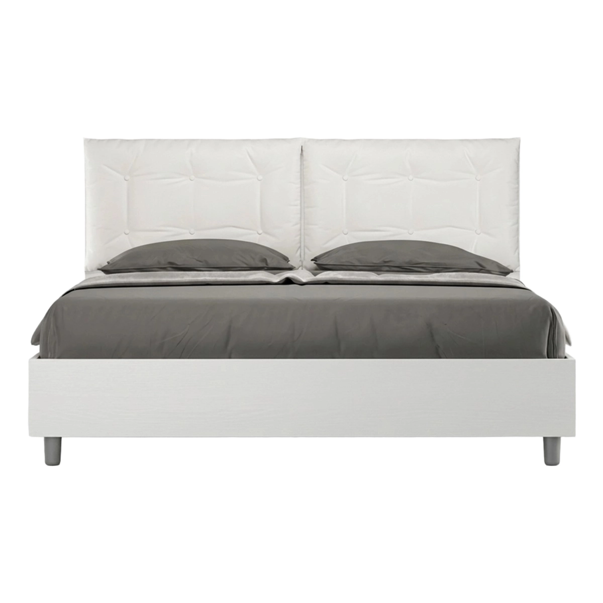 Egos Annalisa Wooden Double Storage Bed 160x190 with Cushions — 1