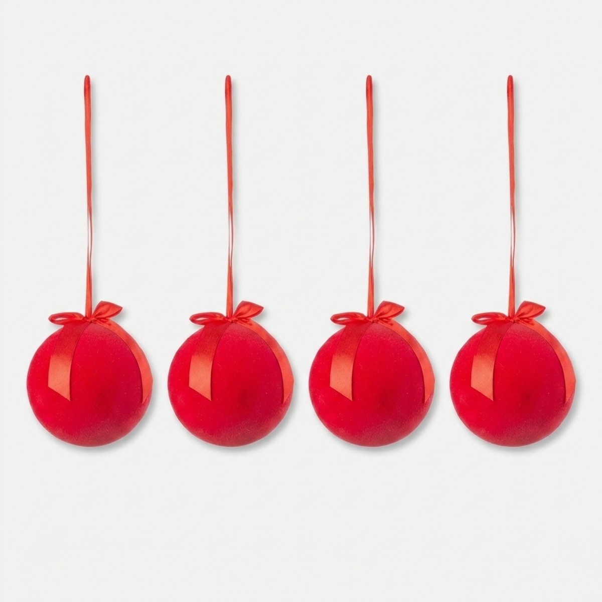 Set 4 sfere natalizie in polietilene da 20 cm Serendipity — 1