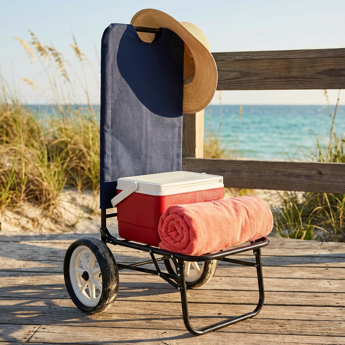 Cosma Sirio Folding Steel Beach Cart — 3