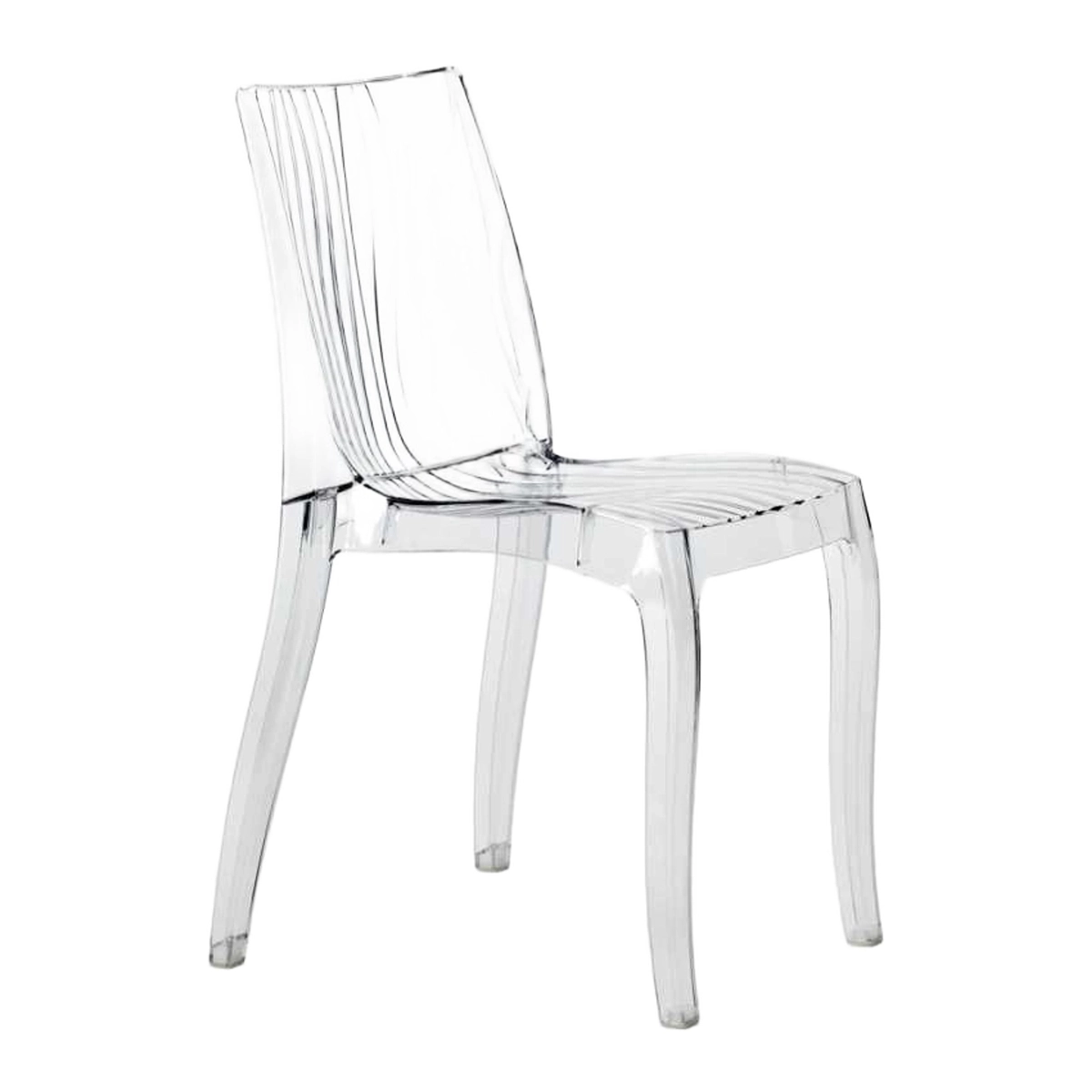 Dune Grand Soleil Clear Stacking Chair for Kitchen and Bar — 1