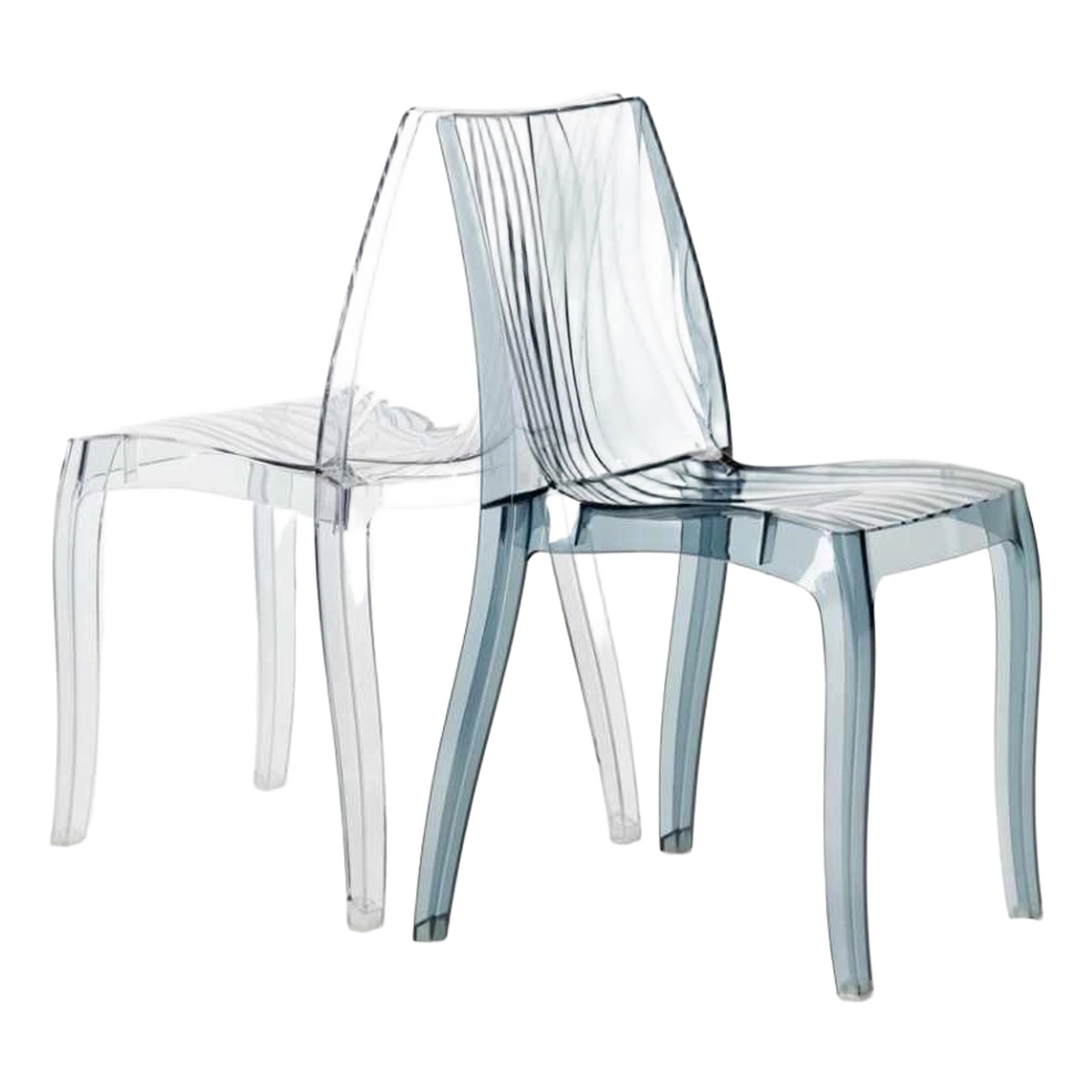 Dune Grand Soleil Clear Stacking Chair for Kitchen and Bar — 4