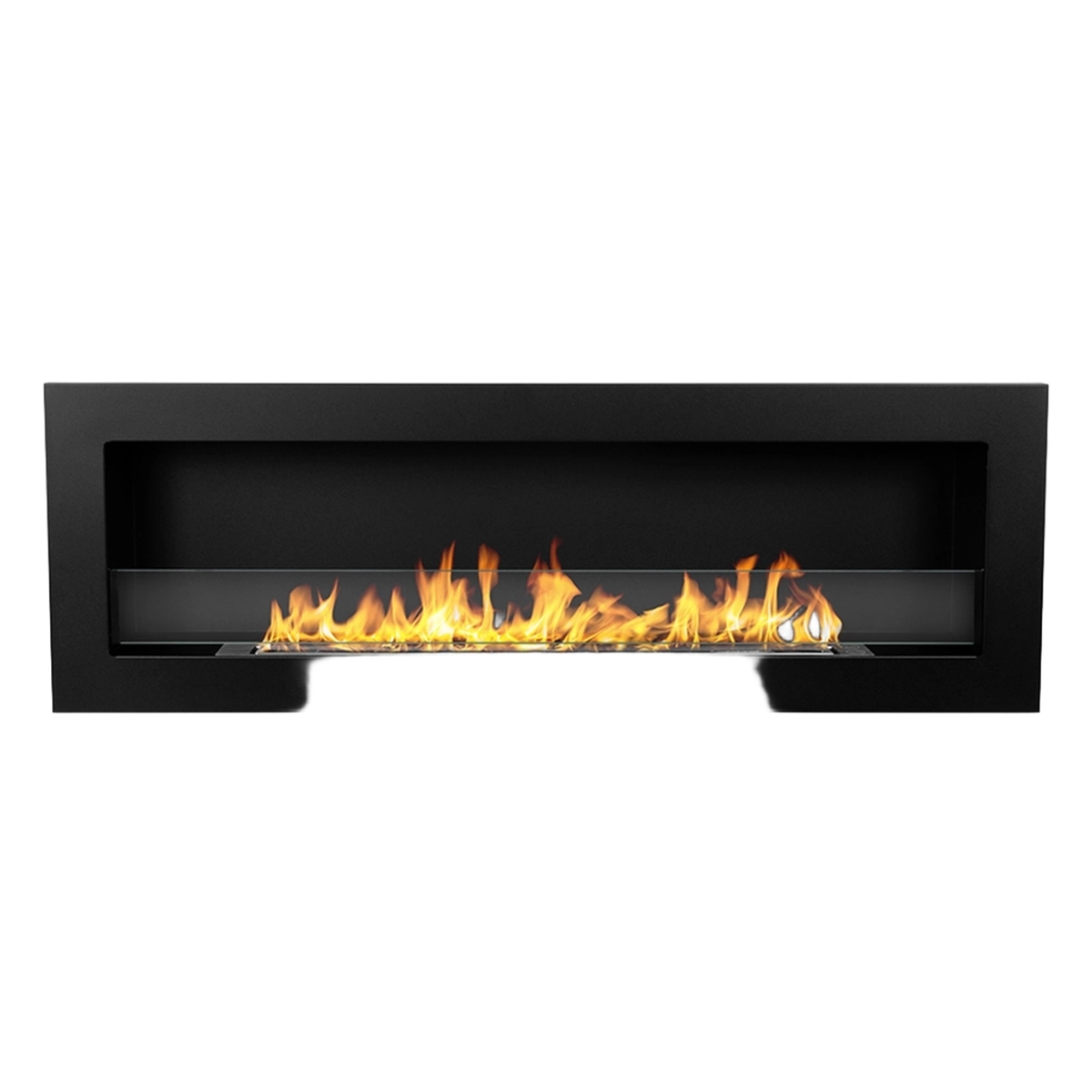 Wall-mounted & Recessed Bioethanol Fireplace 120x40 Divina Fire Livorno 120 — 4