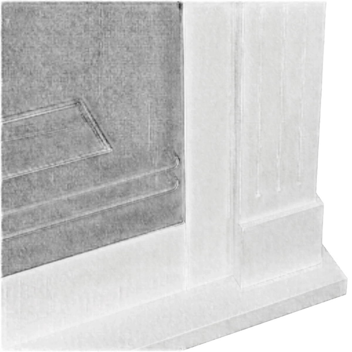 Freestanding Corner Bioethanol Fireplace with Decorative Mantel — 6