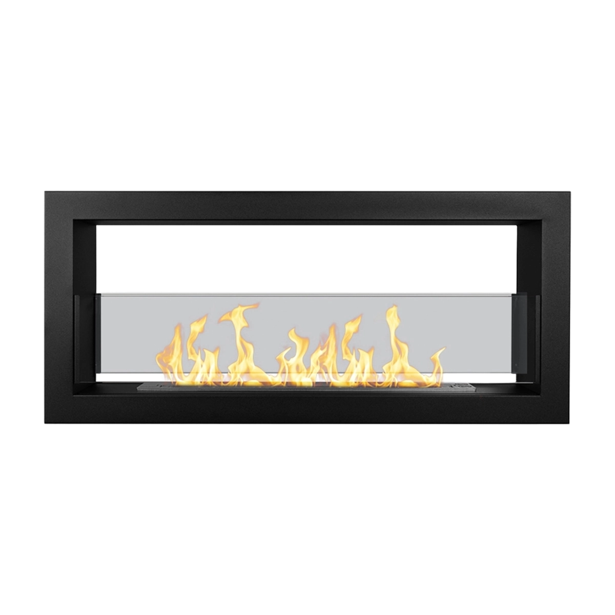 Divina Fire Montefalco 90 Double-Sided Built-in Bioethanol Fireplace 90x40 — 4