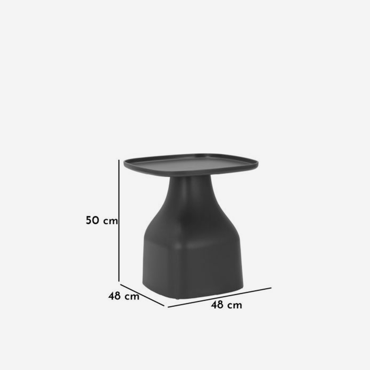 Gea 50 Indoor and Outdoor Side Table in Polipropilene — 4