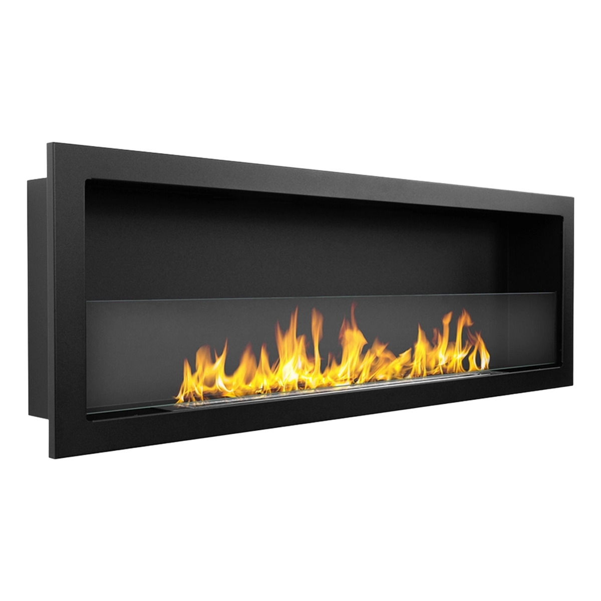 Built-in Wall Bioethanol Fireplace 120x40 Furore 120 Divina Fire — 1