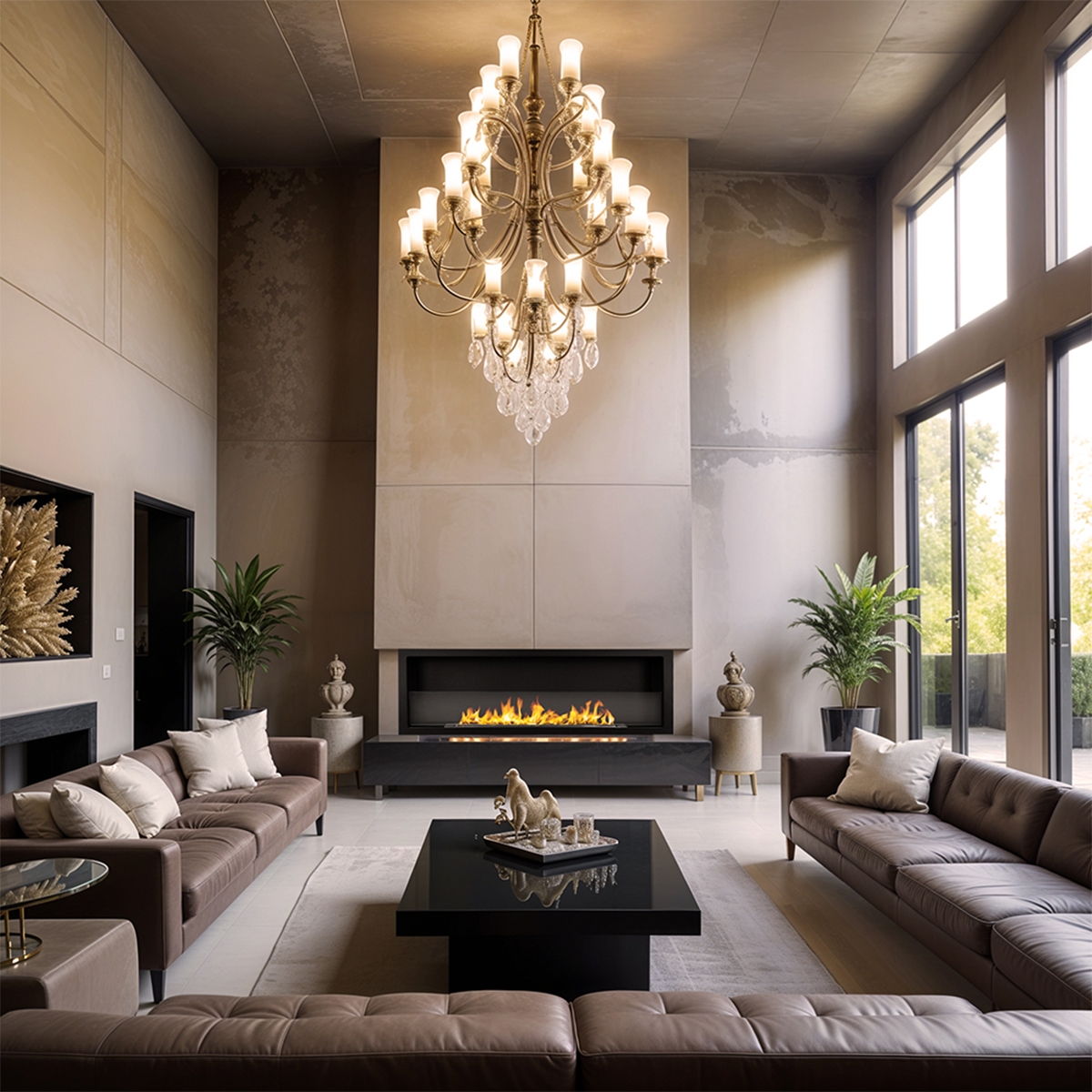 Built-in Wall Bioethanol Fireplace 120x40 Furore 120 Divina Fire — 3