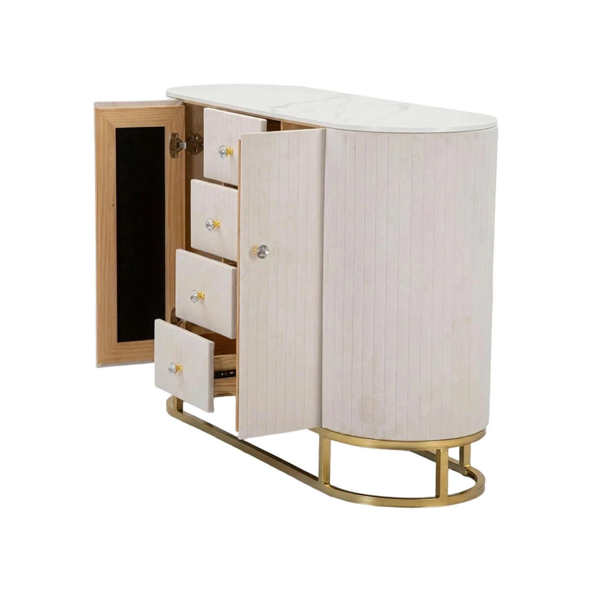 Montpellier modern sideboard with 2 doors and 4 drawers — 4