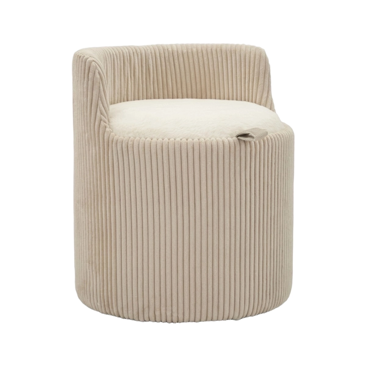 Dublino Upholstered Vanity Storage Ottoman Stool — 1