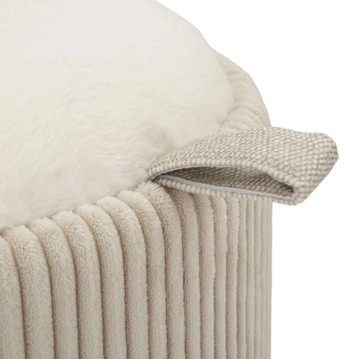 Dublino Upholstered Vanity Storage Ottoman Stool — 7