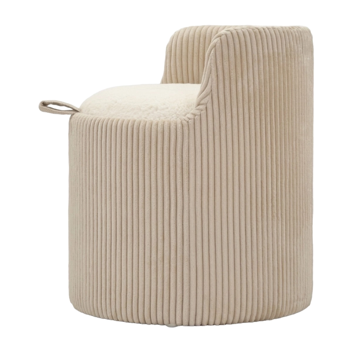 Dublino Upholstered Vanity Storage Ottoman Stool — 5