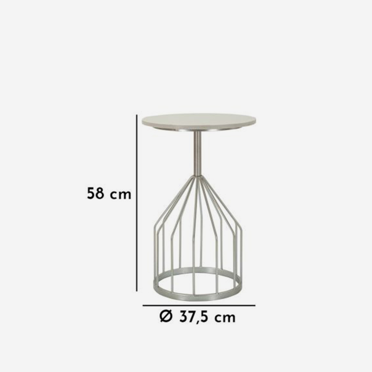 Mauro Ferretti Cup Round Coffee Table in Marmo and Metal — 3