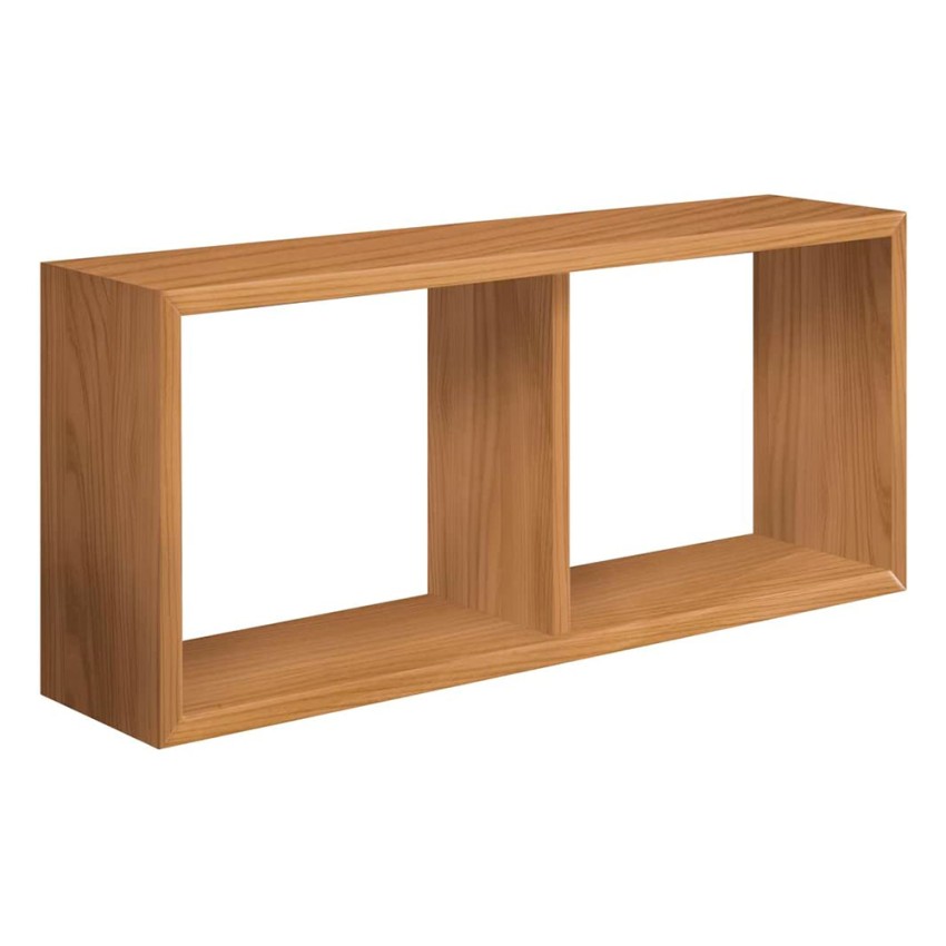 Morgana Modern 2-Compartment Rectangular Wall Cube Shelf — 3