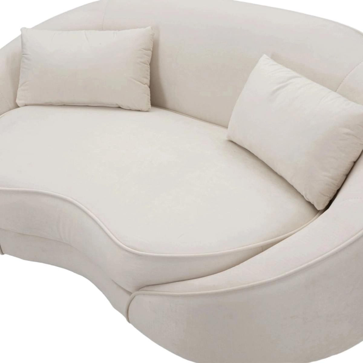 Oslo 2-seater upholstered fabric sofa for living room — 3