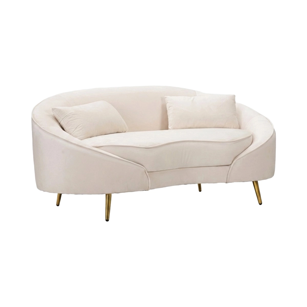 Oslo 2-seater upholstered fabric sofa for living room — 1