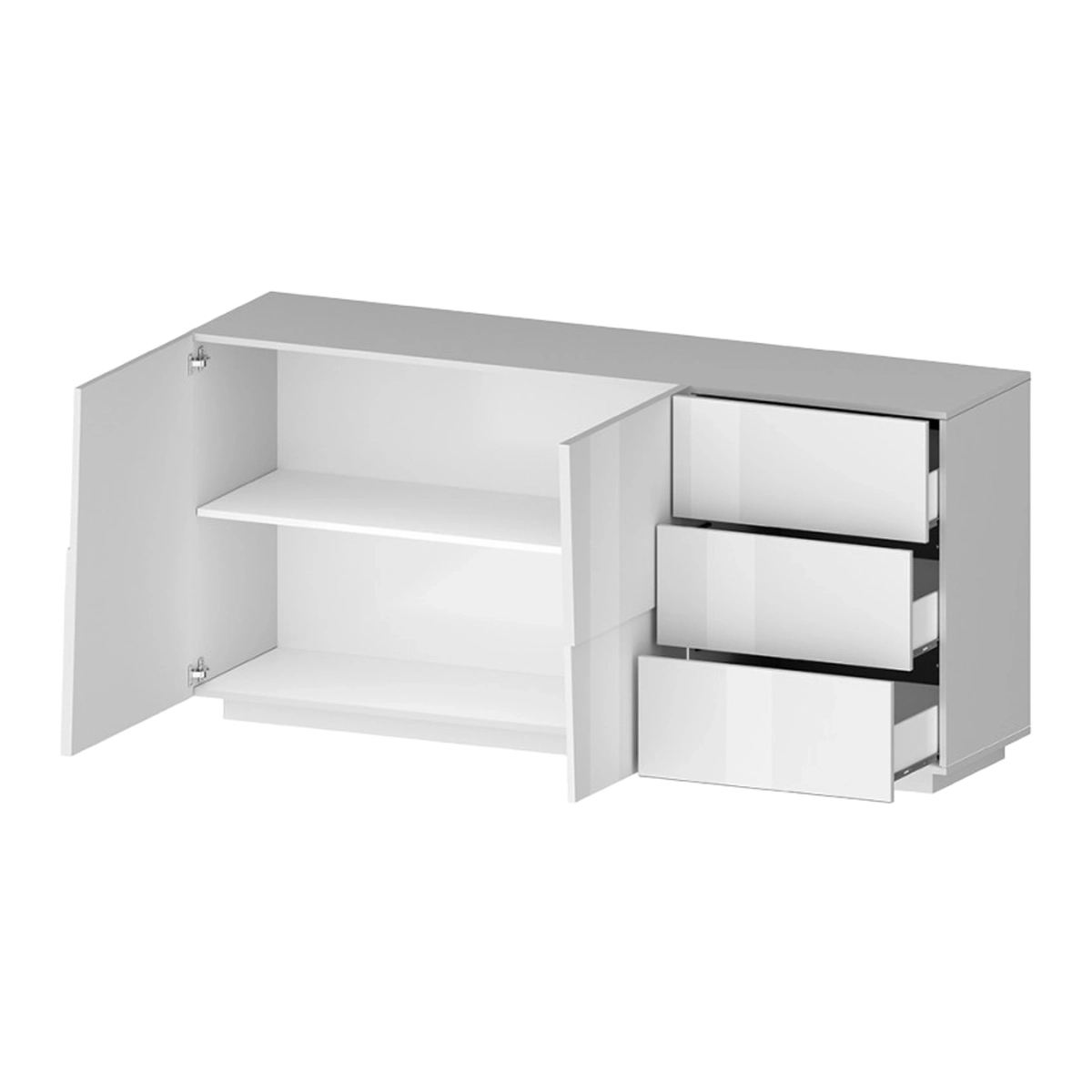 Modern Sideboard 2 Doors 3 Drawers Living Room Bedroom Glencoe Web Furniture — 5