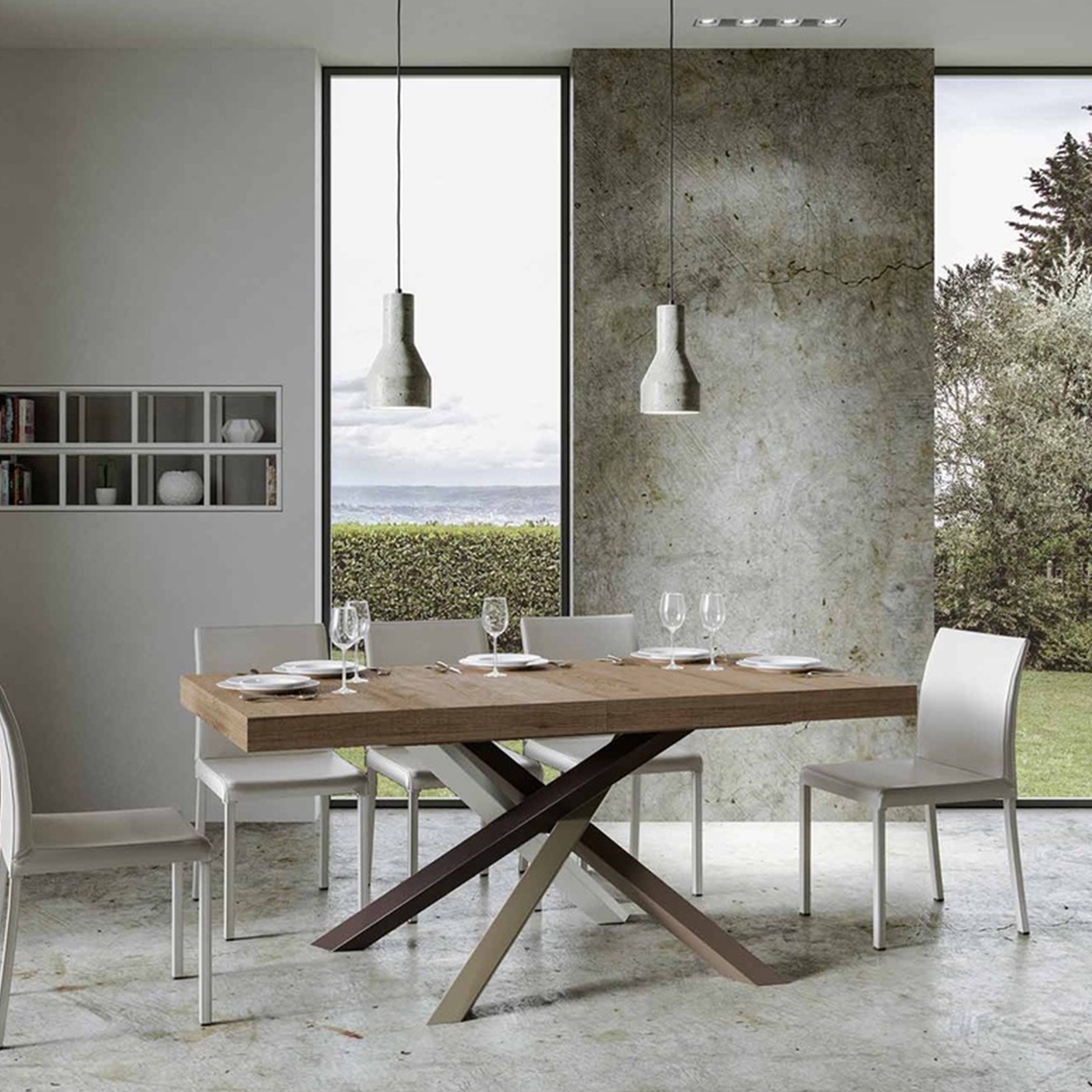 Volantis modern extendable dining table 90x180-440 cm — 2