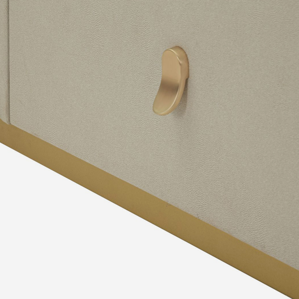 Beauty 6-Drawer Dresser Faux Leather & Marble Effect — 5