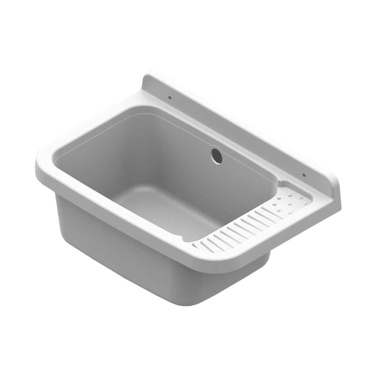 Mongardi Nos 50 Wall-Mounted Utility Sink in Resina 50 cm — 4