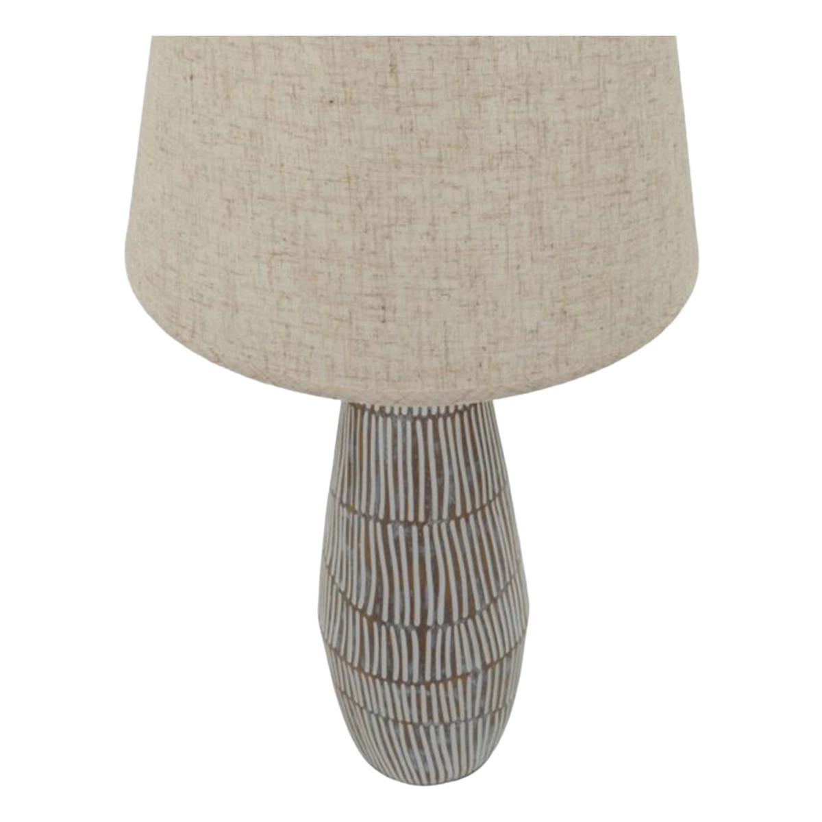 Hanoi Table Lamp in Resina with Fabric Lampshade — 4