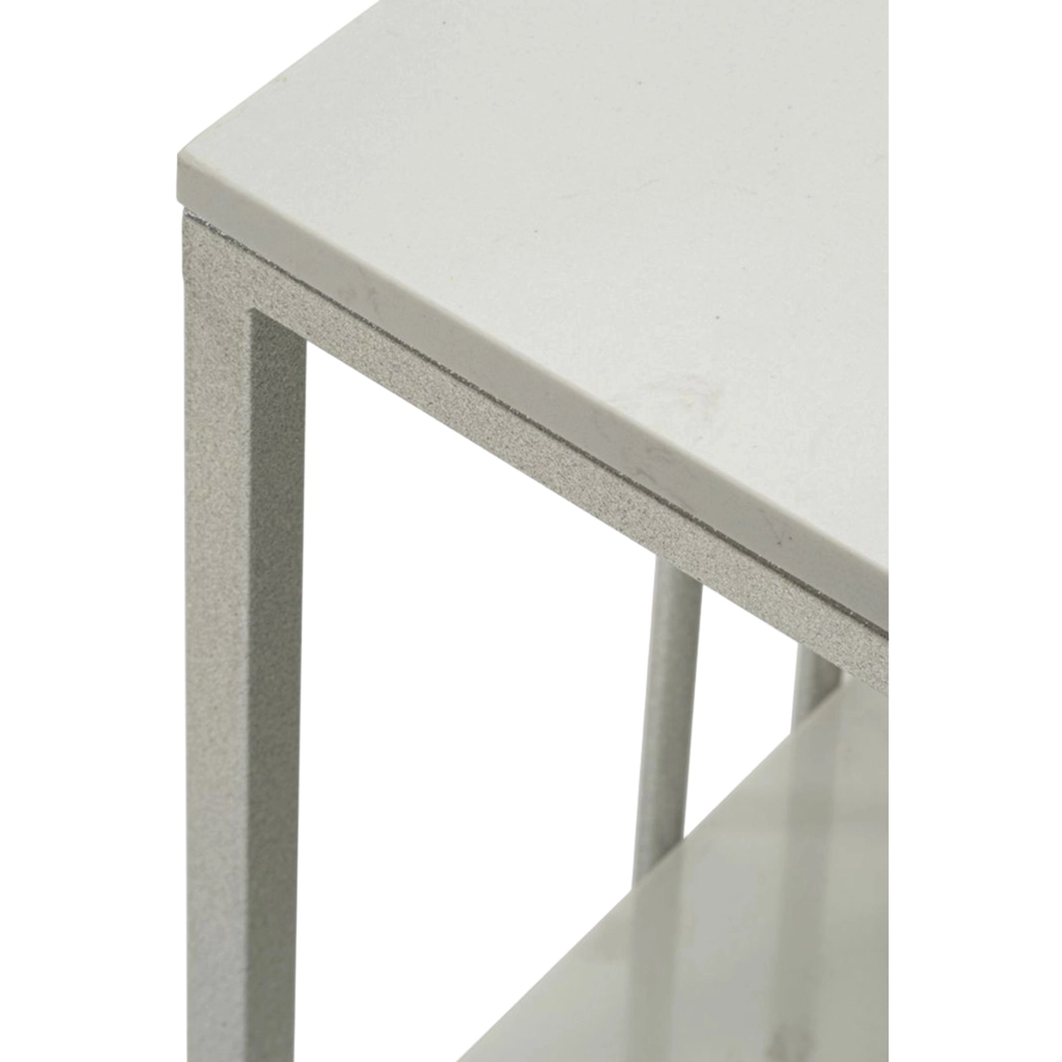 Kayseri 2-Tier Rectangular Marble-Effect Coffee Table — 6