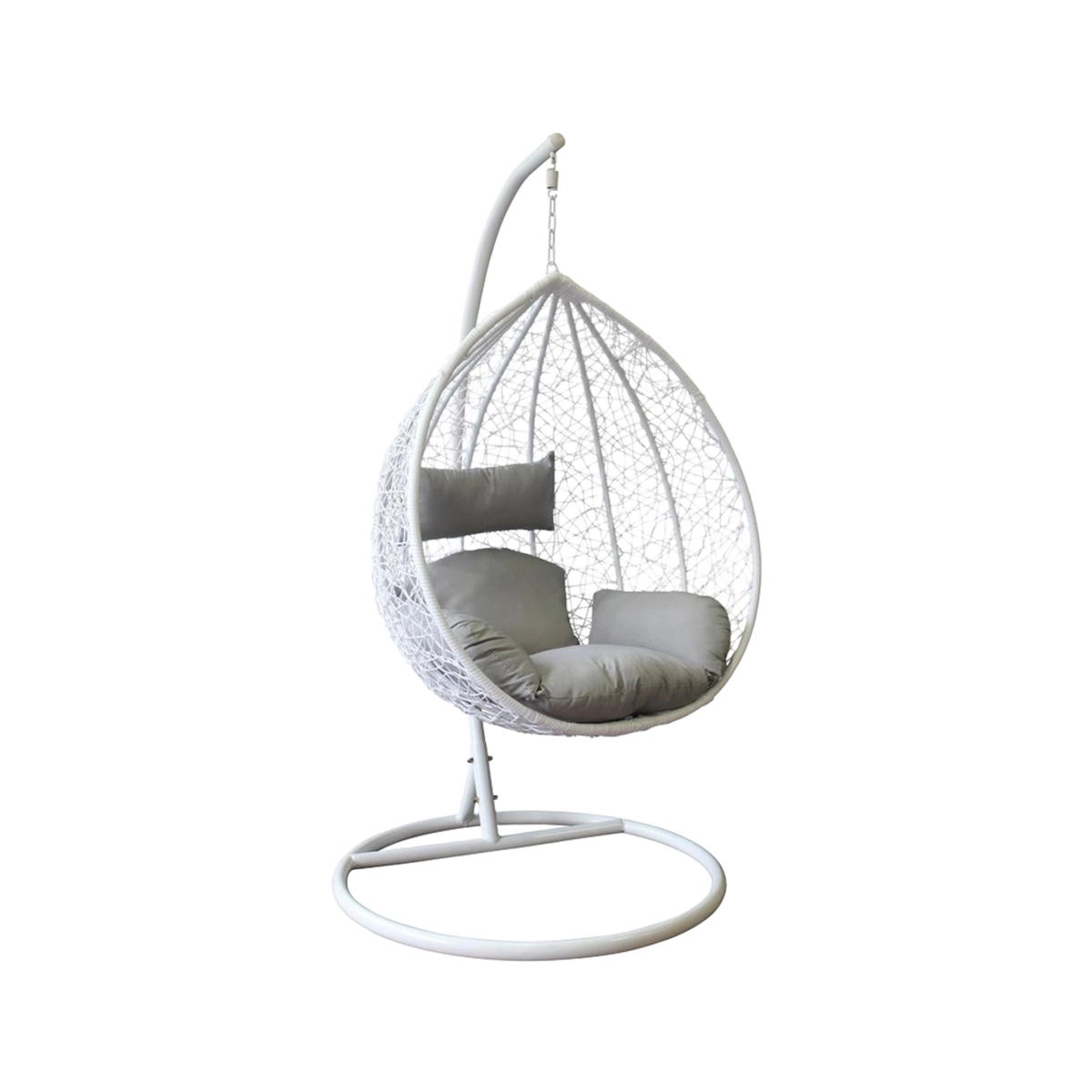 Giglio Hanging Rocking Chair Cosma in Wicker and Metal — 2