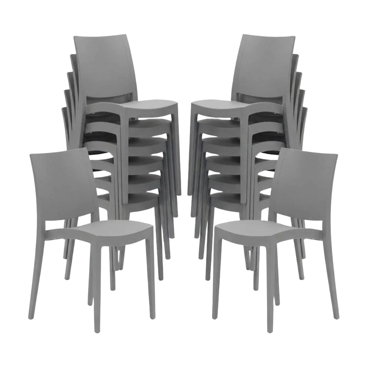 Set of 24 Trieste Grand Soleil Polypropylene Chairs for Dining & Bar — 1