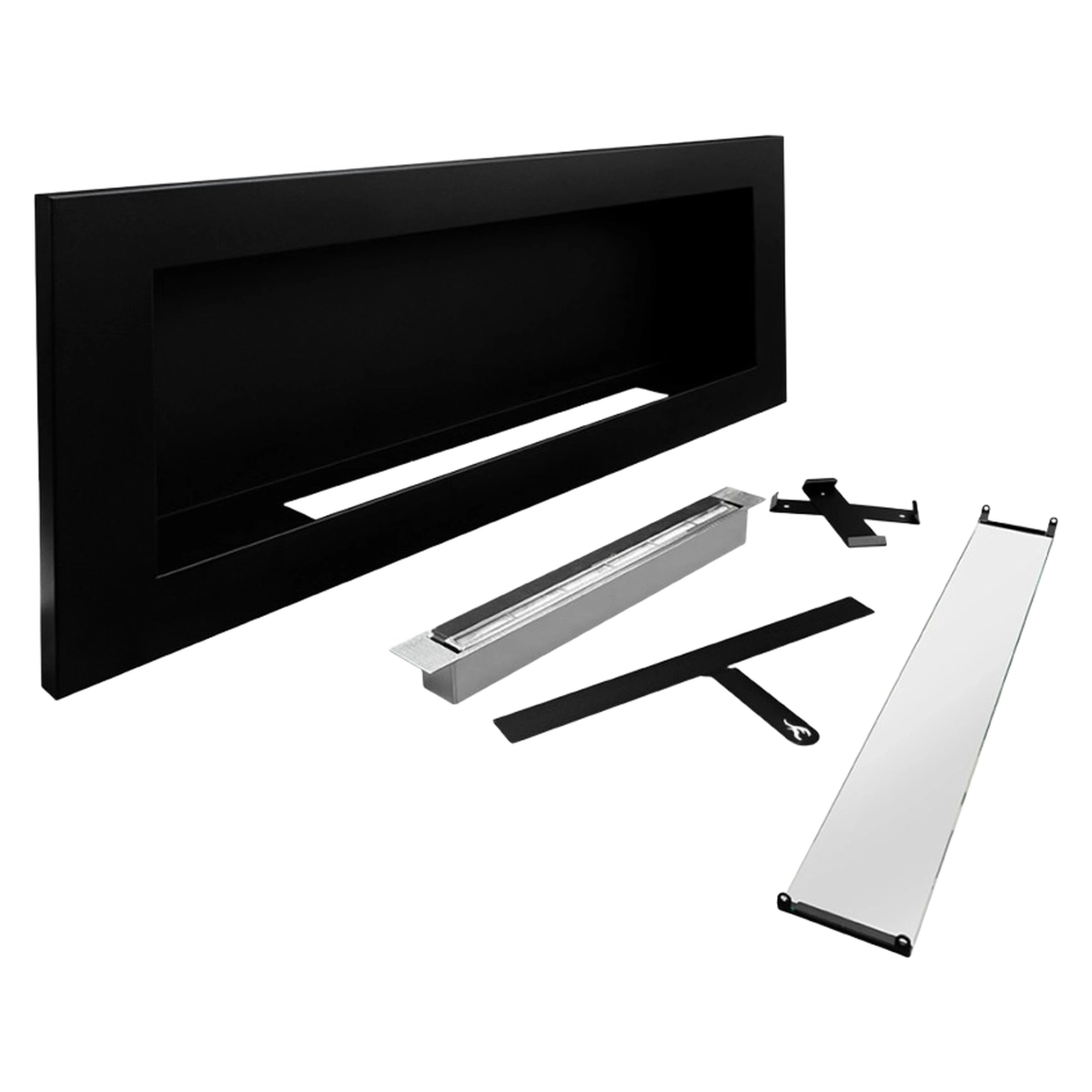 Divina Fire Livorno Nero Wall Mounted Recessed Bioethanol Fireplace — 10