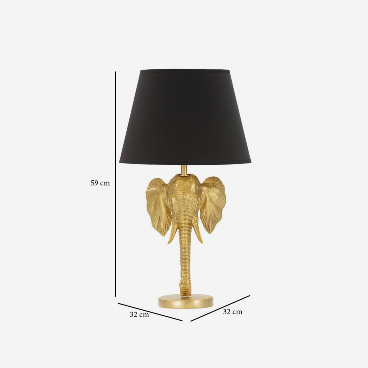 Elefante 59 Decorative Table Lamp with Shade — 6