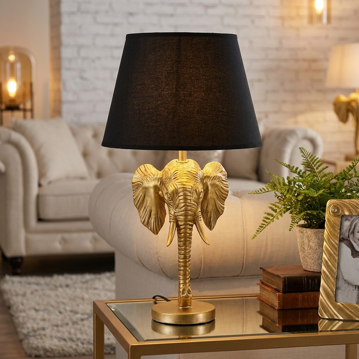 Elefante 59 Decorative Table Lamp with Shade — 2