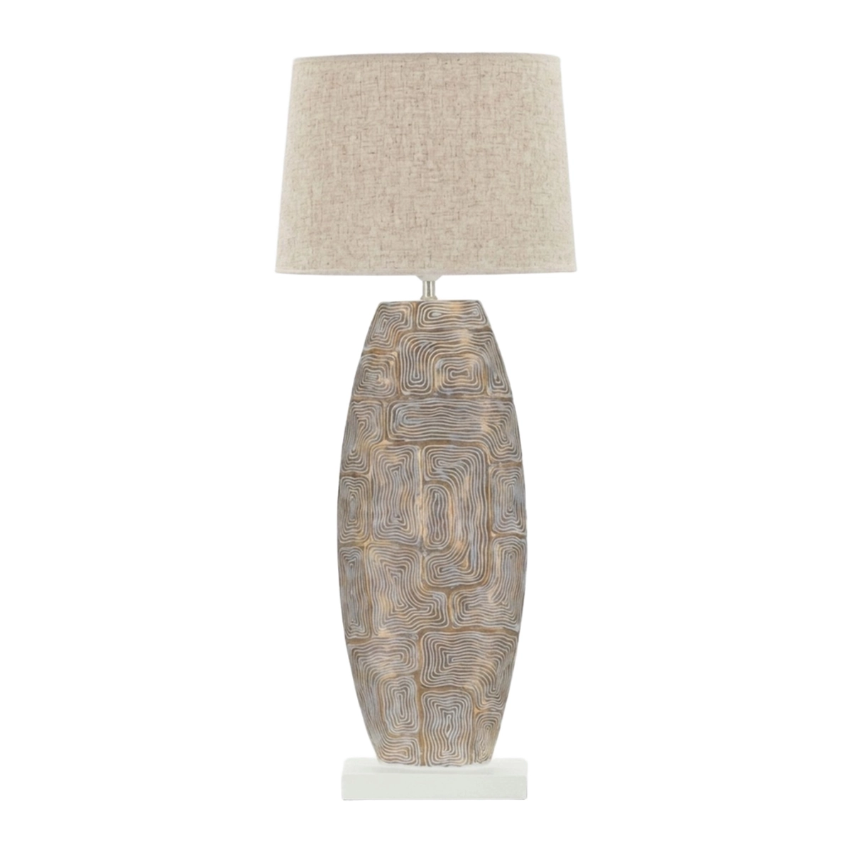 Eclips Tower Elegant Table Lamp in Polyresin and Iron 90 cm — 1