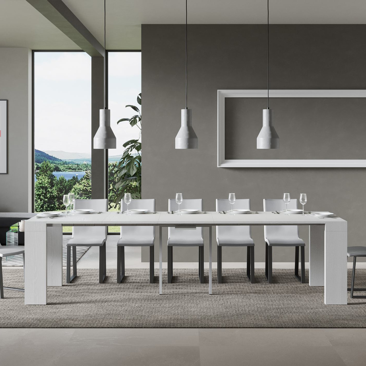 Modern Extendable Console Table 90x40-300 cm Roxell Itamoby — 4