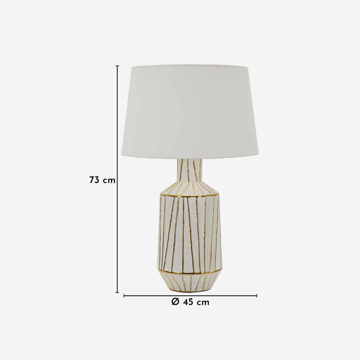 Tangeri Ceramic and Fabric Table Lamp — 3