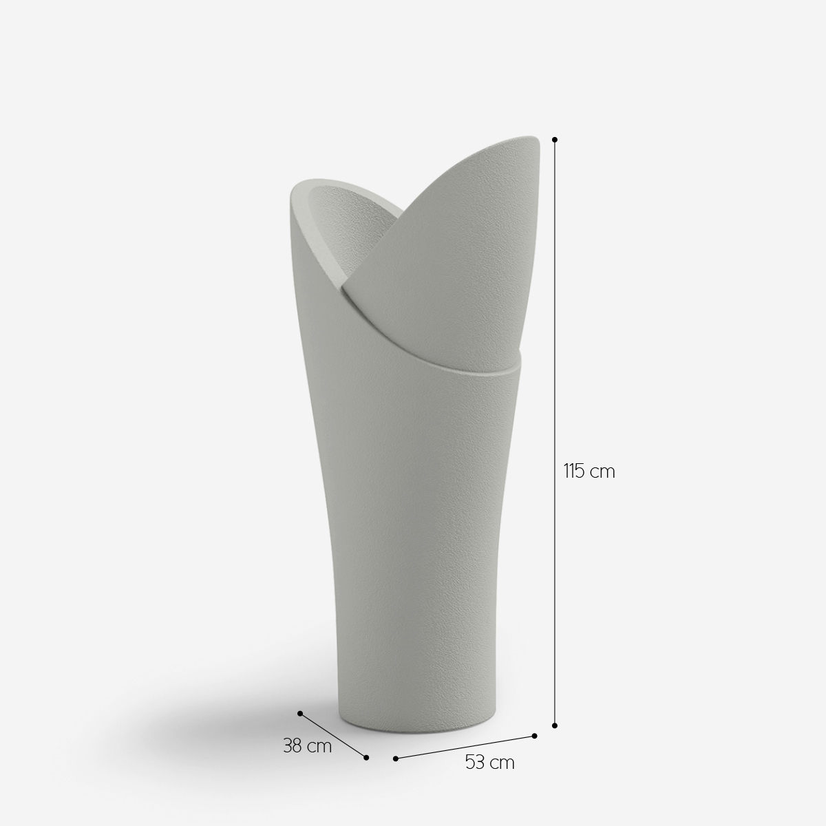 Illuminated outdoor polyethylene planter with RGBW LED Assia 115 — 4
