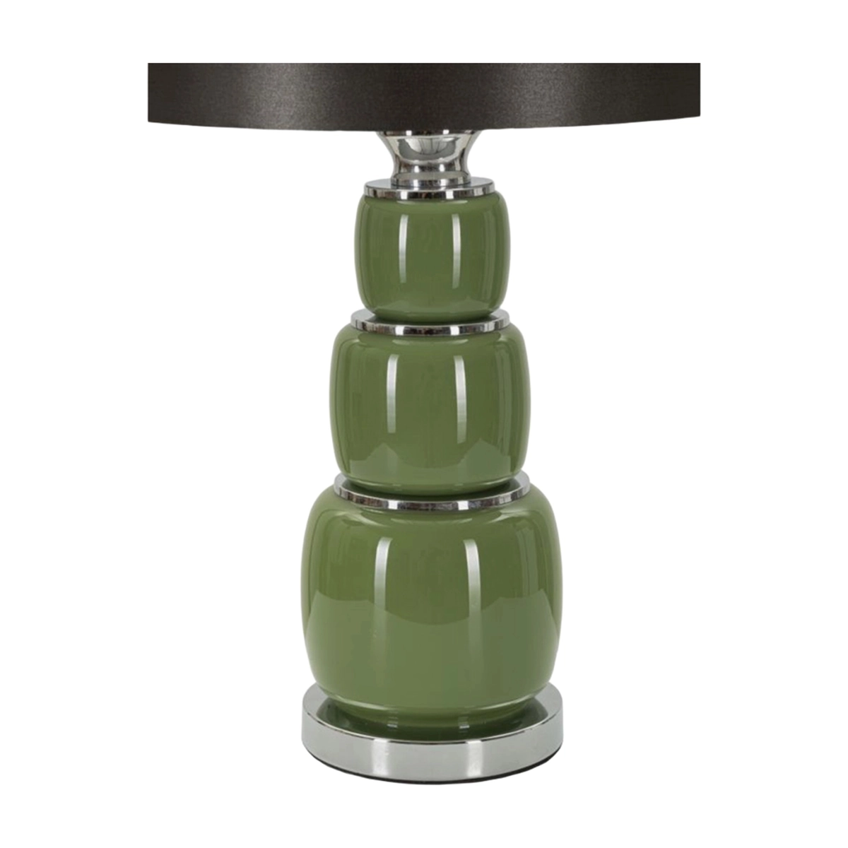 Eva Three Glass and Fabric Table Lamp — 4