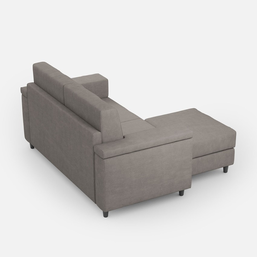 Modern 2 Seater Fabric Sofa 168cm with Ottoman Marrak 140P — 4