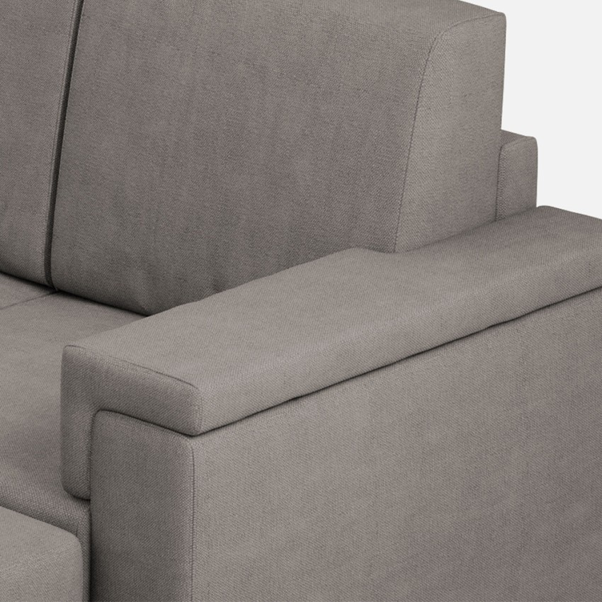 Modern 2 Seater Fabric Sofa 168cm with Ottoman Marrak 140P — 7
