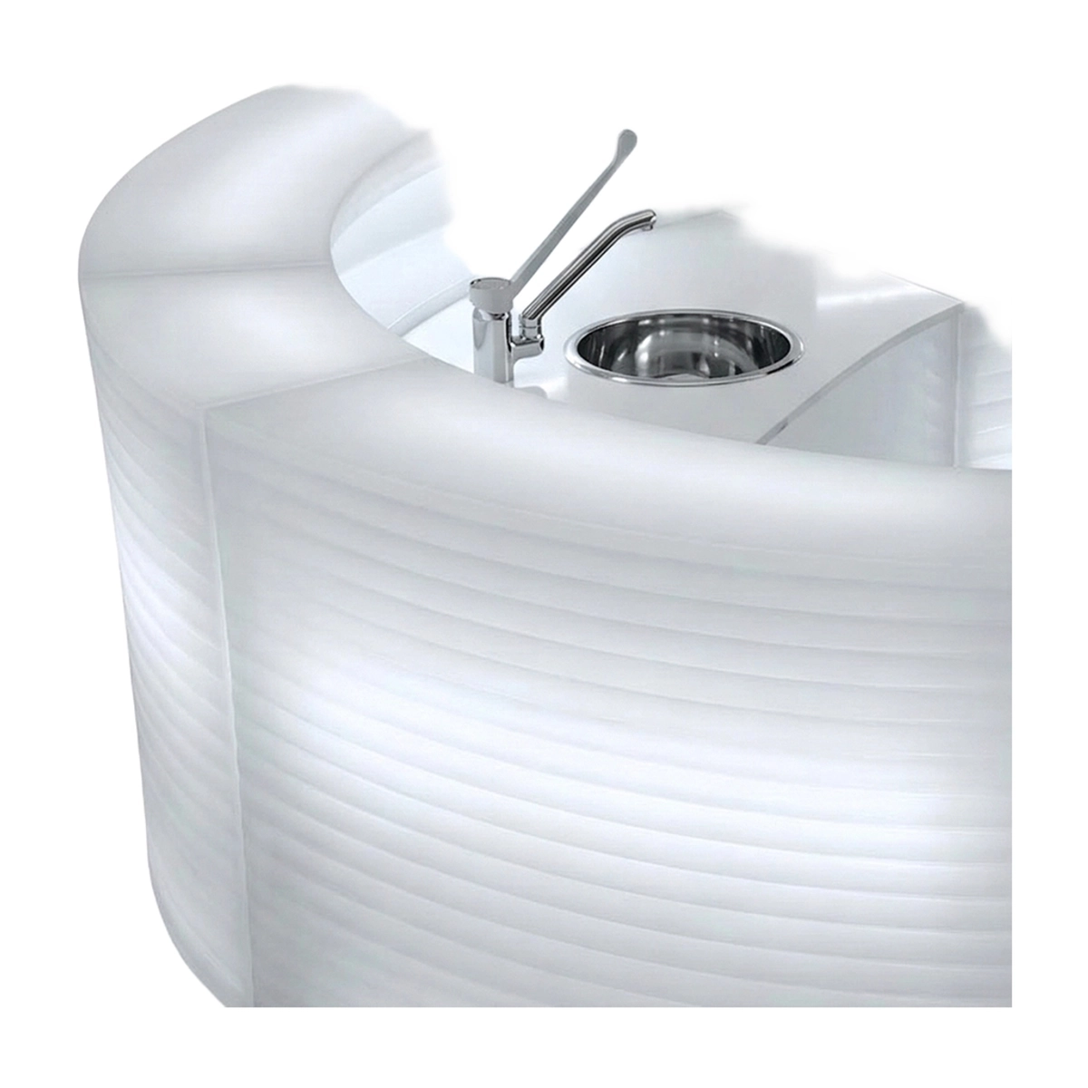 Outdoor Lighted Bar Counter with Sink Kit RGBW Hangar60 — 1