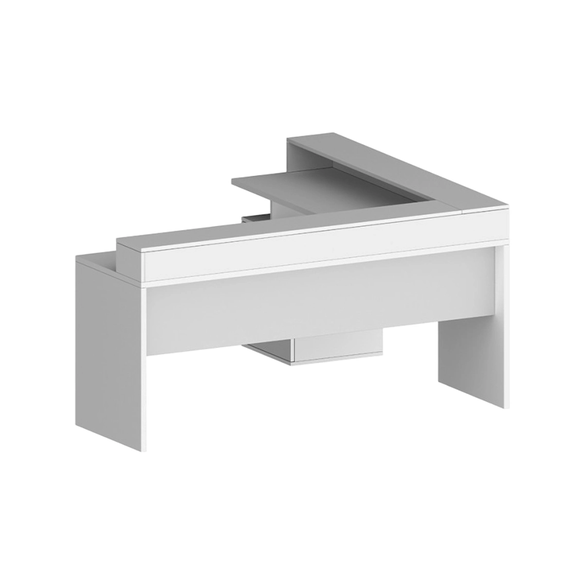 Corner Office Desk with 3 Drawers and Riser New Selina A-S Plus — 5