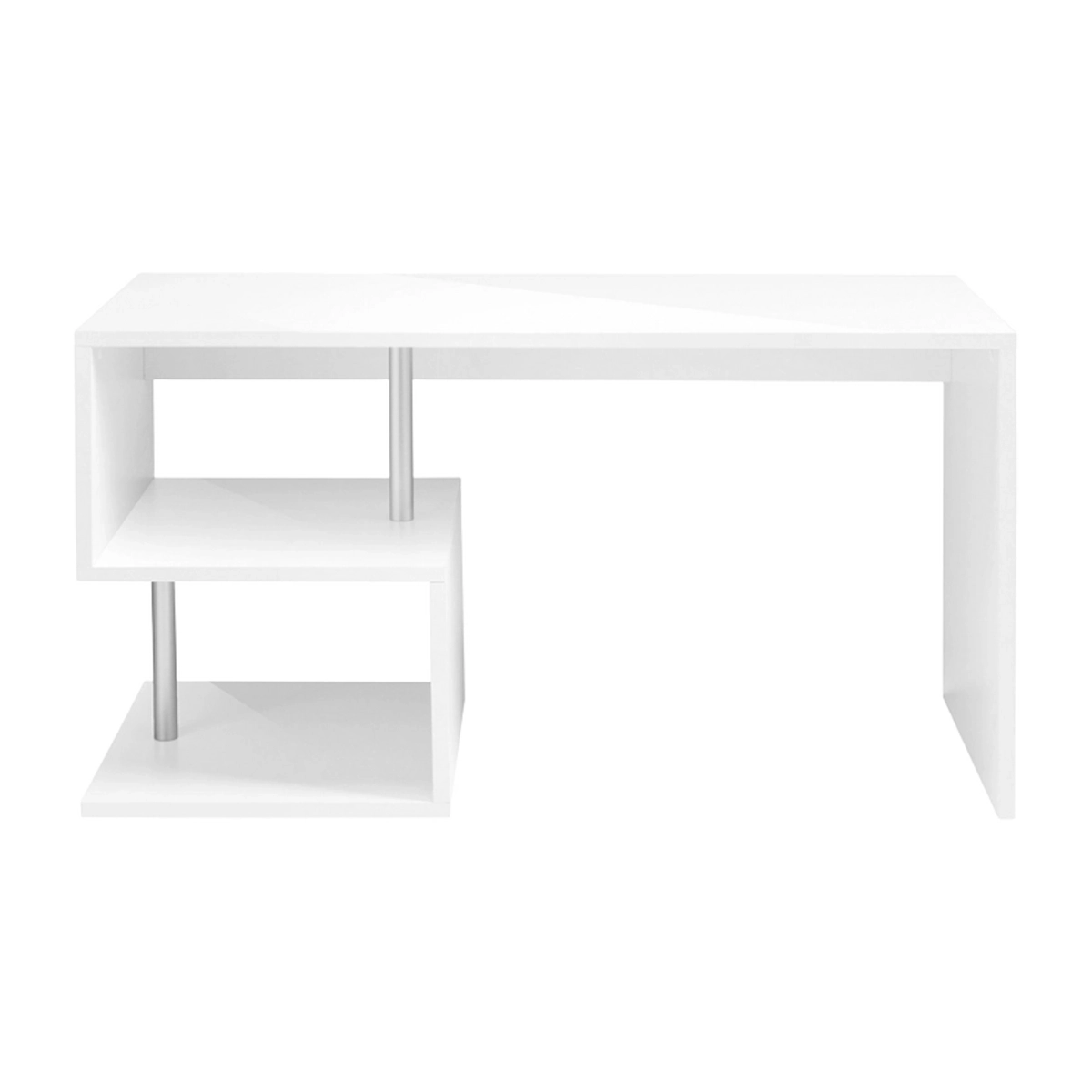 Modern White Office Desk 140x60 Bolg — 4