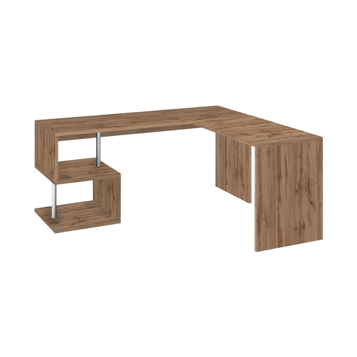 Corner office desk 160/180cm in Legno Vilnis WD Web Furniture — 6